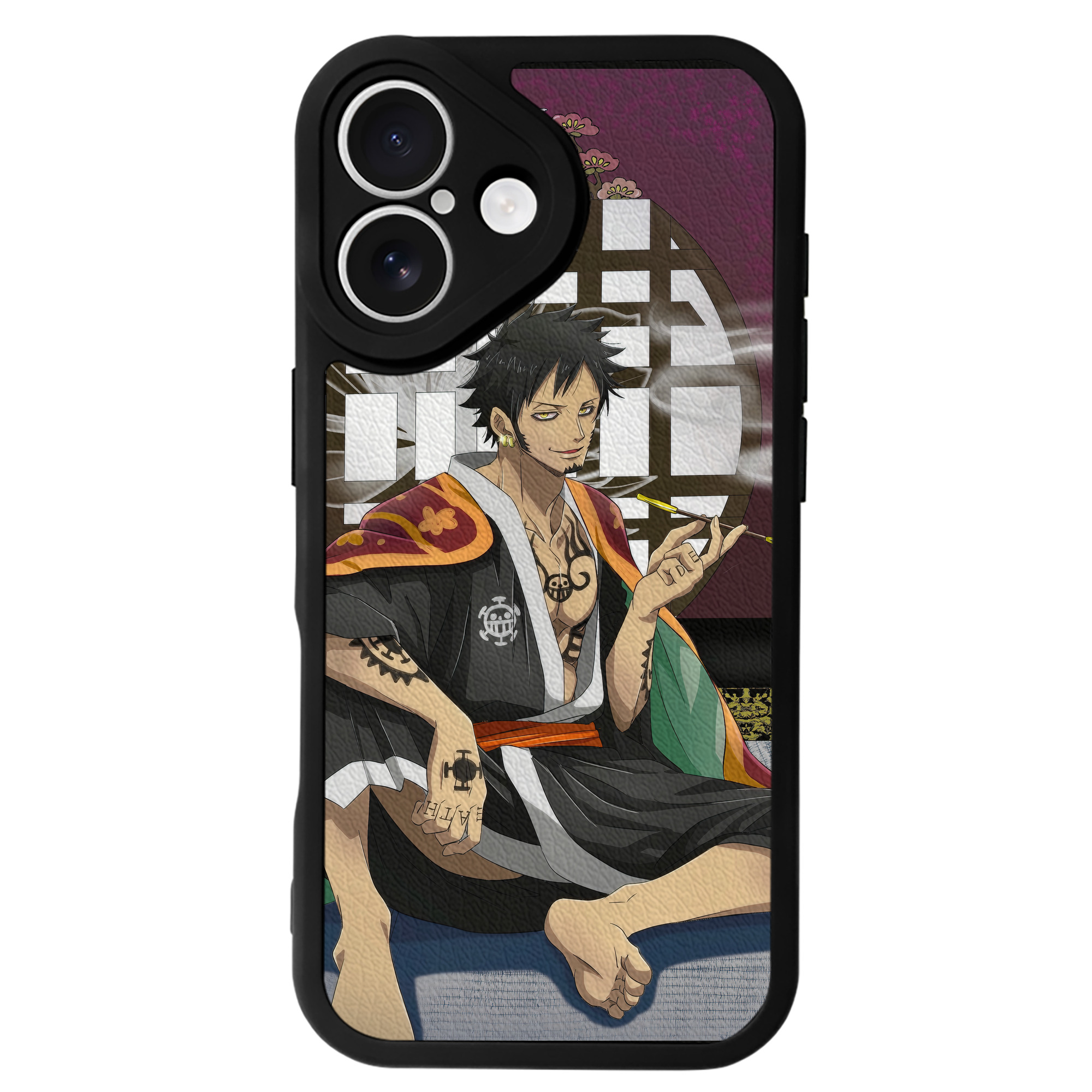 （画像用） ワンピース ONE PIECE 【iPhone 16シリーズ対応】シリコンスマホケース（レザー調） 材質：シリコン